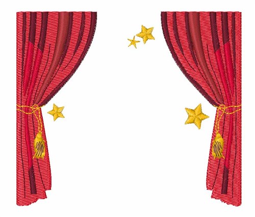 Stage Curtain Machine Embroidery Design