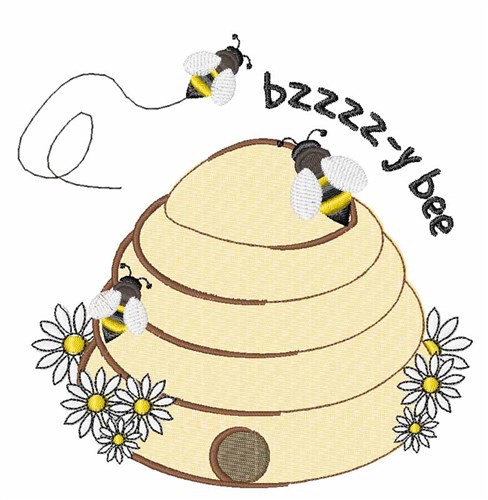 Bzzy Bee Machine Embroidery Design
