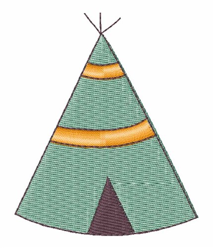 Indian Teepee Machine Embroidery Design