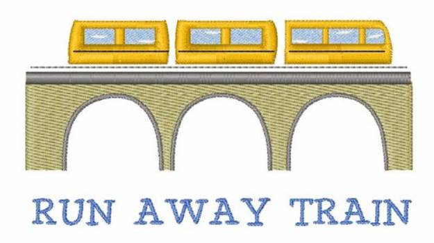 Picture of Run Away Train Machine Embroidery Design