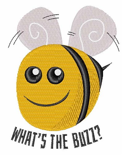Whats The Buzz Machine Embroidery Design