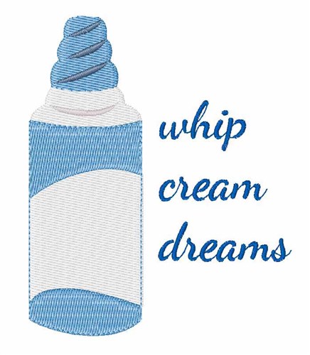 Whip Cream Dreams Machine Embroidery Design