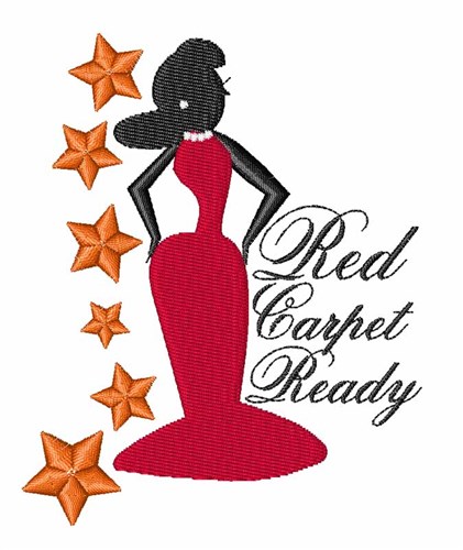 Red Carpet Machine Embroidery Design