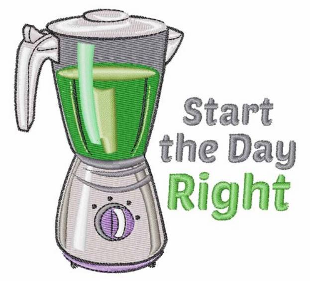 Picture of Start Day Right Machine Embroidery Design