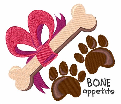 Bone Appetite Machine Embroidery Design