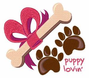 Picture of Puppy Lovin Machine Embroidery Design