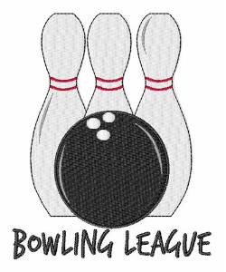 Picture of Bowling League Machine Embroidery Design