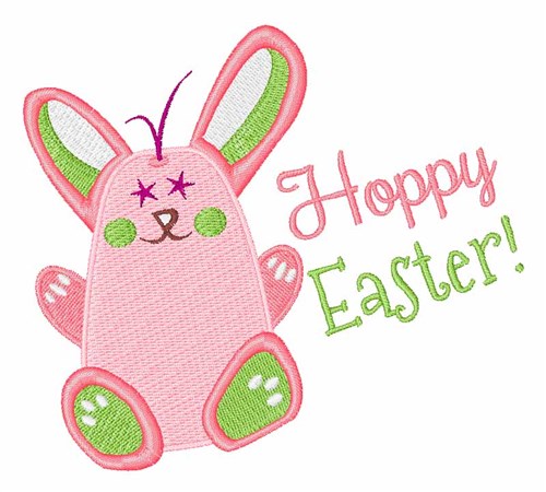 Hoppy Easter Machine Embroidery Design