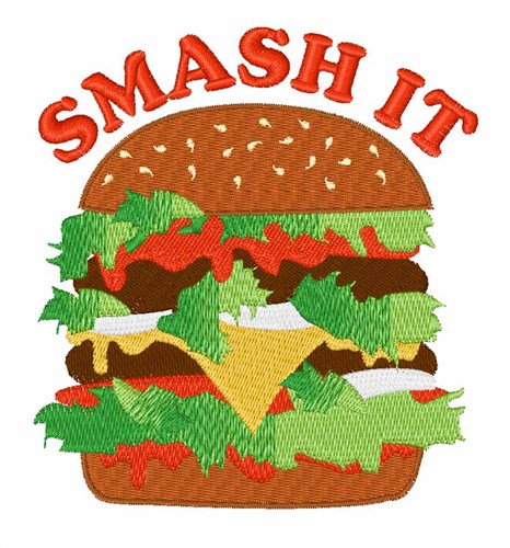 Smash It Machine Embroidery Design