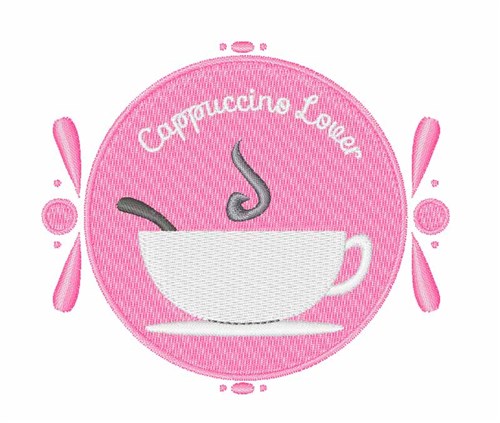 Cappuccino Lover Machine Embroidery Design