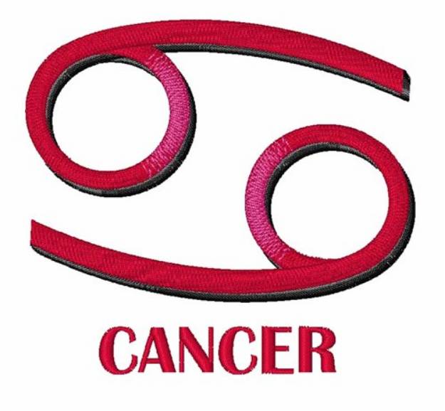Picture of Cancer Machine Embroidery Design