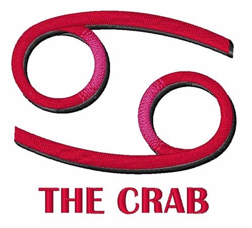 The Crab Machine Embroidery Design