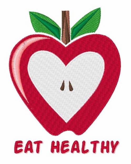 Picture of Eat Healthy Machine Embroidery Design
