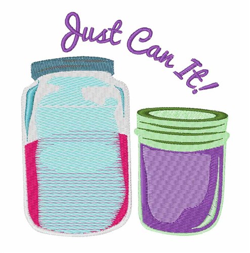 Just Can It Machine Embroidery Design