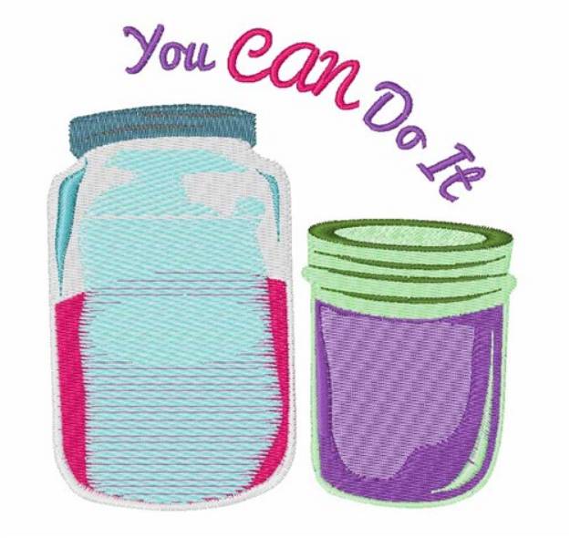 Picture of Can Do It Machine Embroidery Design