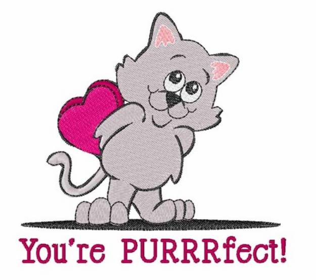 Picture of Youre Purrrfect Machine Embroidery Design