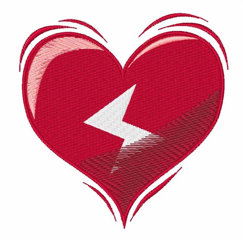 Valentine Heart Machine Embroidery Design