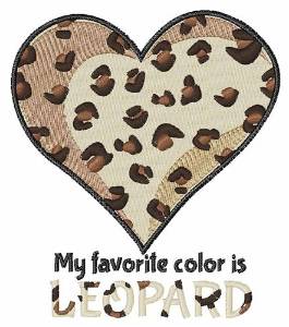 Picture of Favorite Is Leopard Machine Embroidery Design