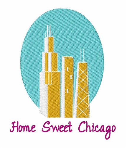 Sweet Chicago Machine Embroidery Design