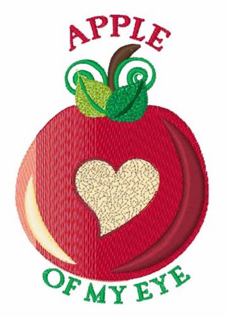 Picture of Apple Of My Eye Machine Embroidery Design