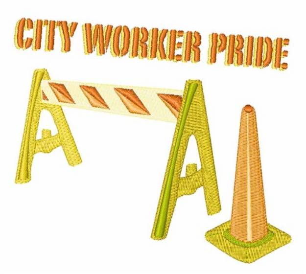 Picture of City Worker Machine Embroidery Design
