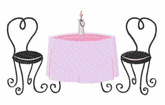 Picture of Dinner Table Machine Embroidery Design