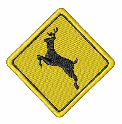 Deer Crossing Machine Embroidery Design