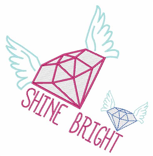 Shine Bright Machine Embroidery Design