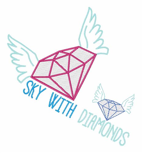Sky With Diamonds Machine Embroidery Design