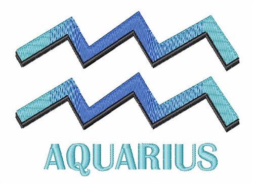 Aquarius Machine Embroidery Design