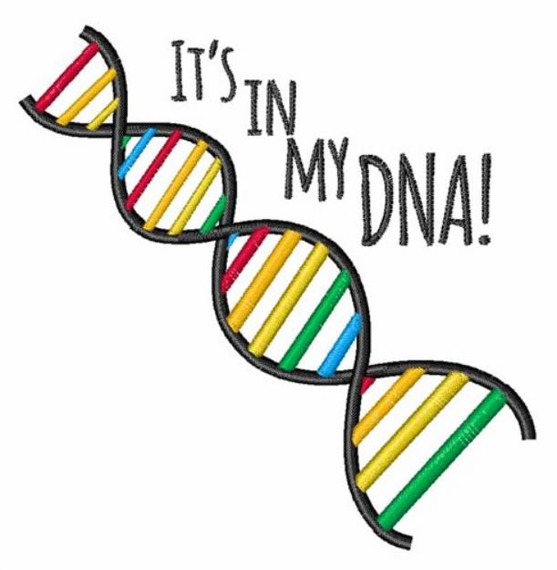 Picture of My DNA Machine Embroidery Design
