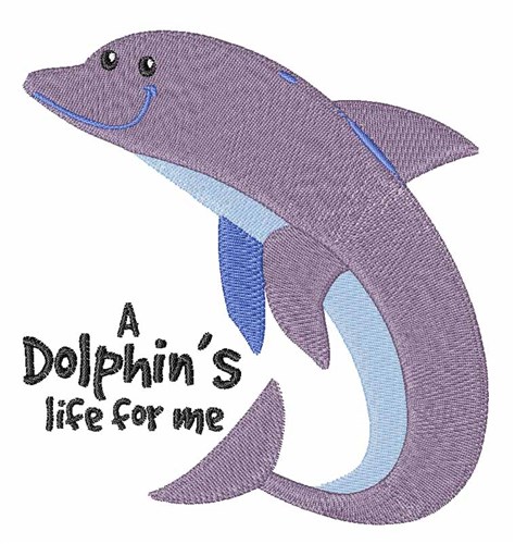 Dolphins Life Machine Embroidery Design