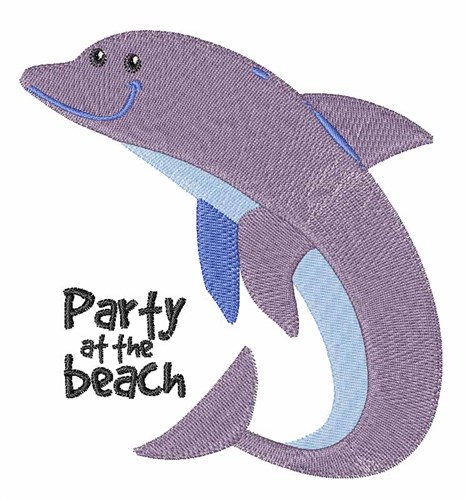 Beach Party Machine Embroidery Design