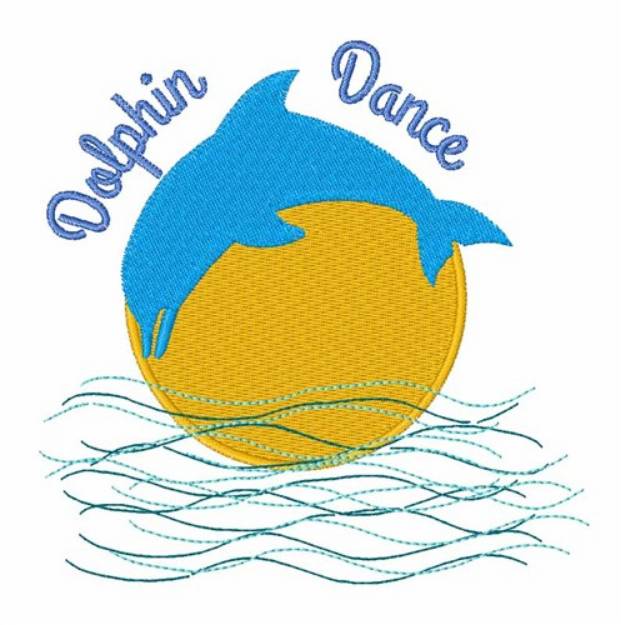 Picture of Dolphin Dance Machine Embroidery Design