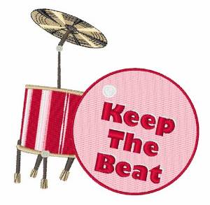 Picture of Keep The Beat Machine Embroidery Design