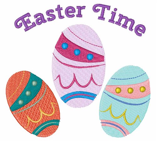 Easter Time Machine Embroidery Design