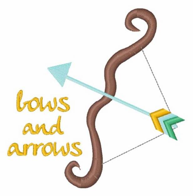 Picture of Bows & Arrows Machine Embroidery Design