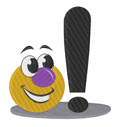 Exclamation Machine Embroidery Design