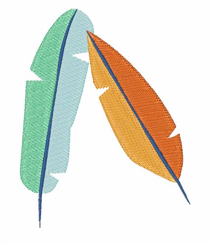 Bird Feathers Machine Embroidery Design