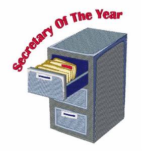 Picture of Secretary Of Year Machine Embroidery Design
