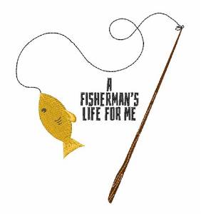 Picture of Fishermans Life Machine Embroidery Design
