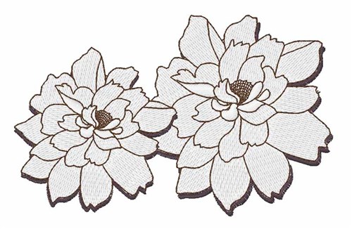 Floral Blooms Machine Embroidery Design