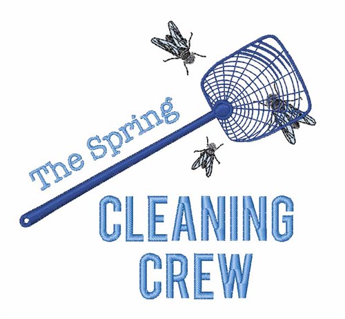 Cleaning Crew Machine Embroidery Design