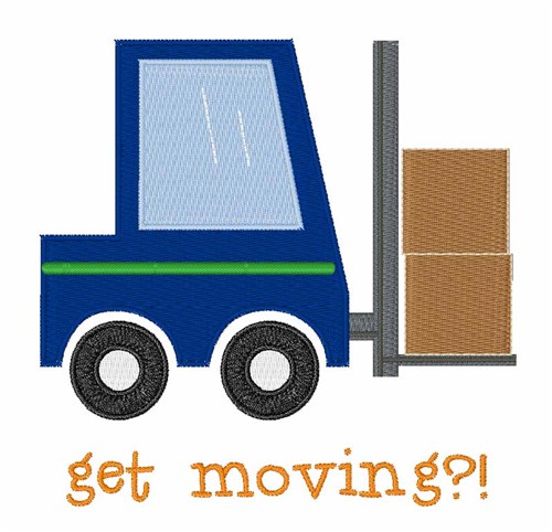 Get Moving Machine Embroidery Design