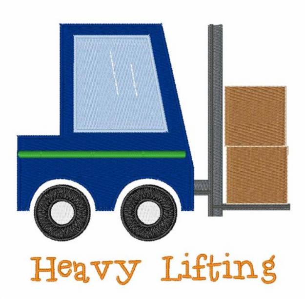 Picture of Heavy Lifting Machine Embroidery Design