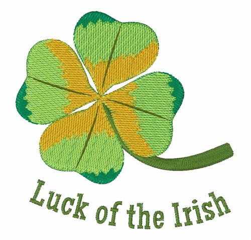 Irish Luck Machine Embroidery Design