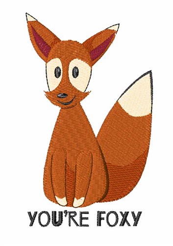 Youre Foxy Machine Embroidery Design