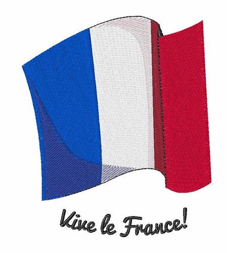 Vive le France Machine Embroidery Design