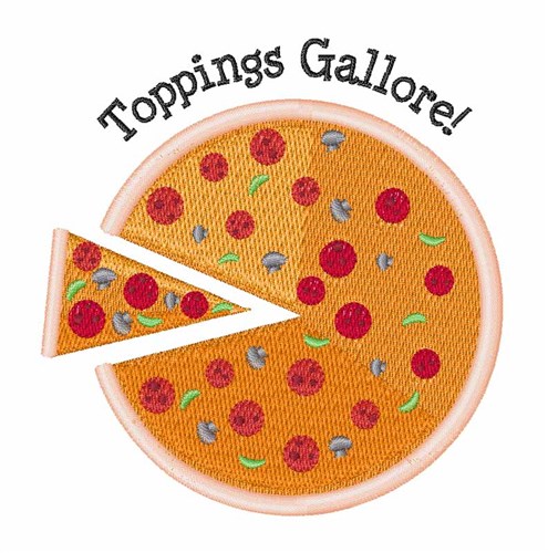 Toppings Gallore Machine Embroidery Design