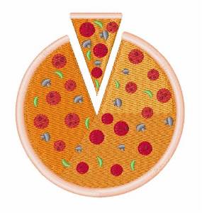 Picture of Pizza Pie Machine Embroidery Design